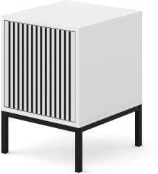 BIM Контейнер Ravenna F 1D боядисан фрезован MDF, бял мат/черно (RAVENNANISTWMBMBFR)