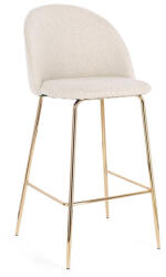 Bizzotto Бар стол CARRY 51x55x105cm слонова кост/злато (0734371)