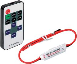 ELMARK Rf МИНИ КОНТРОЛЕР ЗА 1-ЦВЕТНА led ЛЕНТА 5a 5-24vdc (99leddimmer1)
