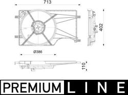 MAHLE Ventilator, radiator MAHLE BEHR *** PREMIUM LINE *** CFF 678 000P (CFF 678 000P)
