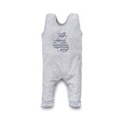 Kenguru Gold Plüss ujjatlan pocak rugdalózó melange-szürke rókás 62-es méret / 2004