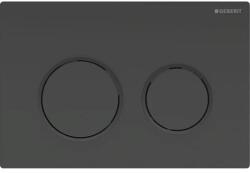 Geberit Omega20 működtetőlap, 2 mennyiséges öblítéshez, matt fekete/fekete 115.085. DW. 1 (115.085.DW.1) - szaniteresklimacenter