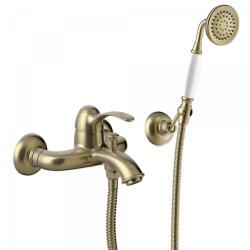 TRES Tres-Clasic egykaros fali kádcsaptelep matt, kopott réz 24217001LM (24217001LM)