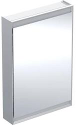 Geberit One tükrös szekrény balra nyíló ajtóval 60x90 cm, világítással, alumínium 505.810. 00.1 (505.810.00.1)