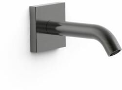 TRES fali kifolyócső csiszolt metál fekete 21018107KMB (21018107KMB)