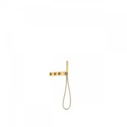 TRES Block-System beépíthető 3 utas termosztátos zuhanyszett matt arany 20725391OM (20725391OM)