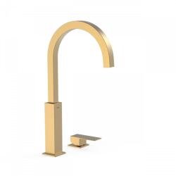 TRES Cuadro Exclusive pultba építhető egykaros mosdócsaptelep matt arany 00610504OM (00610504OM)