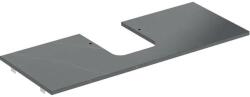Geberit One márványhatású mosdópult középső kivágással, pultra ültethető tálformájú mosdóhoz 120x47cm, matt fekete 505.105. 00.2 (505.105.00.2) - szaniteresklimacenter