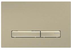 Geberit Sigma50 működtetőlap, 2 mennyiséges öblítésű, easy-to-clean bevonat, sárgaréz 115.672. QF. 2 (115.672.QF.2) - szaniteresklimacenter