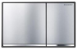 Geberit Omega60 kétmennyiséges öblítésű működtető nyomólap szálcsiszolt króm 115.081. GH. 1 (115.081.GH.1)
