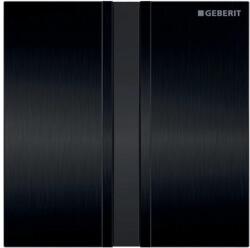 Geberit vizeldevezérlés elektronikus működtetéssel, elemes működtetés, 50 típusú takarólap, feketekróm/szálcsiszolt 116.036. QD. 1 (116.036.QD.1)
