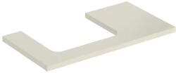Geberit One mosdópult bal oldali kivágással 90x47 cm, pultra ültethető mosdóhoz, magasfényű homokszürke 505.303. 00.4 (505.303.00.4) - szaniteresklimacenter