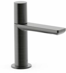 TRES Projekt-Tres egy fogantyús mosdócsaptelep kevert vagy hideg vízhez csiszolt metál fekete 21150301KMB (21150301KMB)