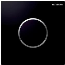 Geberit vizeldevezérlés elektronikus működtetéssel, hálózati üzem, 10 típusú takarólap, fekete/fényes króm 116.025. KM. 1 (116.025.KM.1)