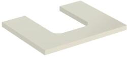 Geberit One mosdópult középső kivágással, pultra ültethető tálformájú mosdóhoz 60x47 cm, magasfényű homokszürke 505.271. 00.4 (505.271.00.4) - szaniteresklimacenter