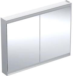 Geberit One tükrös szekrény két ajtóval 120x90 cm, világítással, alumínium 505.815. 00.1 (505.815.00.1)