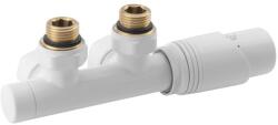 Sapho BRUCKNER WICHER csatlakozó készlet termosztáttal, középső bekötéshez, 50mm, fehér (600.311. 4) (600.311.4)