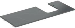 Geberit One márványhatású mosdópult jobb oldali kivágással, pultra ültethető tálformájú mosdóhoz 120x47 cm, matt fekete 505.145. 00.2 (505.145.00.2) - szaniteresklimacenter