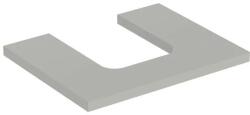 Geberit One mosdópult középső kivágással, pultra ültethető tálformájú mosdóhoz 60x47 cm, matt greige 505.271. 00.7 (505.271.00.7) - szaniteresklimacenter