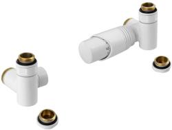 Sapho BRUCKNER WICHER ECK COMBI csatlakozókészlet, termosztátos szeleppel, fehér (600.321. 4) (600.321.4)