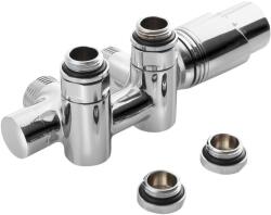 Sapho BRUCKNER WICHER COMBI csatlakozókészlet, termosztátos szelleppel, 50mm, króm (600.331. 1) (600.331.1)