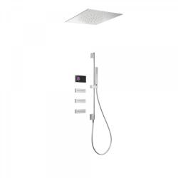 TRES Shower Technology falba építhető elektronikus termosztátos zuhanyrendszer 09288311 (09288311)