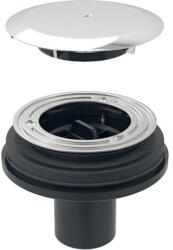Geberit zuhanytálca lefolyó d90, födém átvezetéshez, bűzzár nélkül, szelepfedéllel, d50mm, fényes króm (150.592. 21.1) (150.592.21.1)