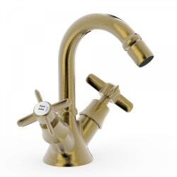 TRES Tres-Clasic két fogantyús bidécsaptelep leeresztő nélkül matt, kopott réz 24212201LM (24212201LM)