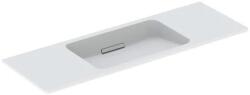 Geberit One rövidített kivitelű mosdó 120x40 cm csaplyuk és túlfolyó nélkül, KeraTect, fehér 500.392. 01.3 (500.392.01.3) - szaniteresklimacenter