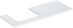 Geberit One mosdópult bal oldali kivágással 120x47 cm, pultra ültethető mosdóhoz, magasfényű fehér 505.305. 00.1 (505.305.00.1) - szaniteresklimacenter