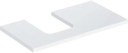 Geberit One mosdópult bal oldali kivágással 90x47 cm, pultra ültethető tálformájú mosdóhoz, magasfényű fehér 505.293. 00.1 (505.293.00.1) - szaniteresklimacenter