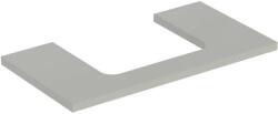Geberit One mosdópult középső kivágással, pultra ültethető mosdóhoz 90x47 cm, matt greige 505.283. 00.7 (505.283.00.7) - szaniteresklimacenter