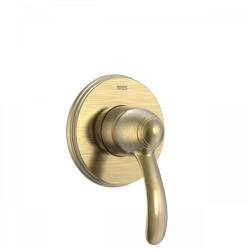 TRES Tres-Clasic egykaros falba építhető zuhanycsaptelep matt, kopott réz 24217701LM (24217701LM)