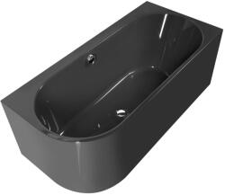 SAPHO POLYSAN ASTRA R MONOLITH aszimmetrikus kád, 160x75x60cm, szürke (34611M. 30) (34611M.30)