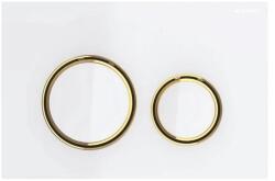 Geberit Sigma21 nyomólalap, sárgaréz/fehér 115.652. SI. 1 (115.652.SI.1) - szaniteresklimacenter