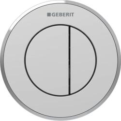 Geberit 10 típusú vezérlőgomb 2 mennyiséges öblítés EasyClean bevonattal, matt króm 116.055. JQ. 1 (116.055.JQ.1) - szaniteresklimacenter