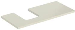 Geberit One mosdópult bal oldali kivágással 105x47 cm, pultra ültethető tálformájú mosdóhoz, magasfényű homokszürke 505.294. 00.4 (505.294.00.4) - szaniteresklimacenter