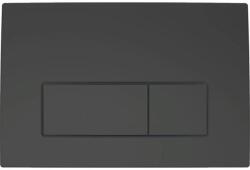 Geberit Delta50 működtetőlap, 2 mennyiséges öblítéshez, Matt Fekete 115.119. 14.1 (115.119.14.1)
