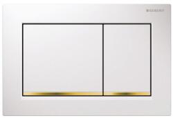 Geberit Omega30 kétmennyiséges öblítésű működtető nyomólap fehér / aranyozott / fehér 115.080. KK. 1 (115.080.KK.1)