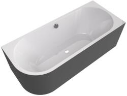 SAPHO POLYSAN VIVA R MONOLITH aszimmetrikus kád, 180x75x60cm, fehér/carina (72129M. 41) (72129M.41)
