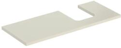 Geberit One mosdópult jobb oldali kivágással 120x47 cm, pultra ültethető tálformájú mosdóhoz, magasfényű homokszürke 505.315. 00.4 (505.315.00.4) - szaniteresklimacenter
