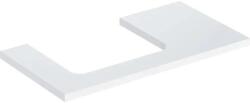 Geberit One mosdópult bal oldali kivágással 90x47 cm, pultra ültethető mosdóhoz, magasfényű fehér 505.303. 00.1 (505.303.00.1) - szaniteresklimacenter