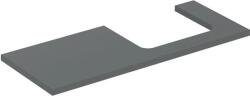 Geberit One mosdópult jobb oldali kivágással 120x47 cm, pultra ültethető mosdóhoz, matt láva 505.325. 00.3 (505.325.00.3) - szaniteresklimacenter