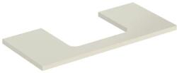 Geberit One mosdópult középső kivágással, pultra ültethető mosdóhoz 105x47 cm, magasfényű homokszürke 505.284. 00.4 (505.284.00.4) - szaniteresklimacenter