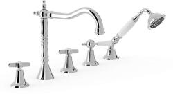 TRES Tres-Clasic kádperembe építhető 5 lyukas kádcsaptelep 24214601 (24214601)