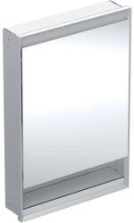 Geberit One balra nyíló tükrös szekrény polccal és világítással 60x90 cm, eloxált alumínium 505.820. 00.1 (505.820.00.1)