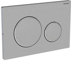 Geberit Geberit Sigma20 működtetőlap, 2 mennyiséges öblítéshez, csavarral rögzíthető, easy-to-clean bevonattal, szálcsiszolt 115.889. SN. 1 (115.889.SN.1)