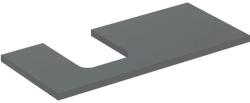 Geberit One mosdópult bal oldali kivágással 105x47 cm, pultra ültethető tálformájú mosdóhoz, matt láva 505.294. 00.3 (505.294.00.3) - szaniteresklimacenter
