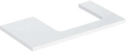 Geberit One mosdópult jobb oldali kivágással 90x47 cm, pultra ültethető mosdóhoz, magasfényű fehér 505.323. 00.1 (505.323.00.1) - szaniteresklimacenter