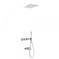 TRES Block-System beépíthető 3 utas termosztátos zuhanyrendszer kádtöltővel 20725306 (20725306)